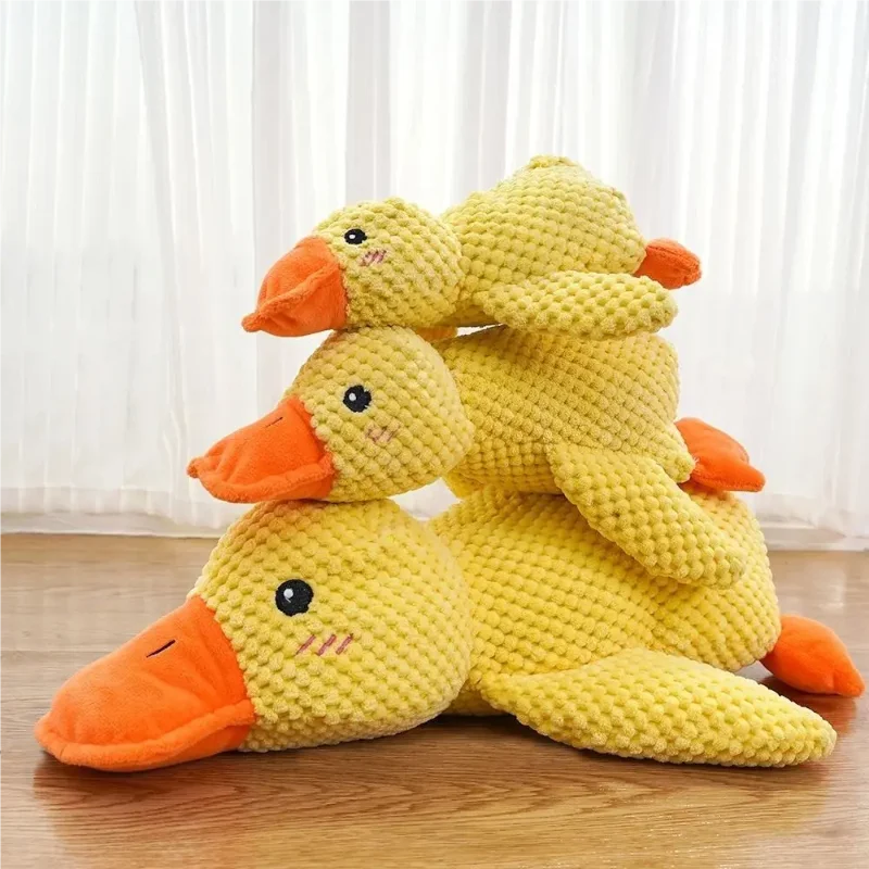 1/3PCS Things For Dogs Accessories Dog Supplies Calming Duck Squeaky Plush Toy Luxury Sleep Aid Durable Puppy Companion Pet