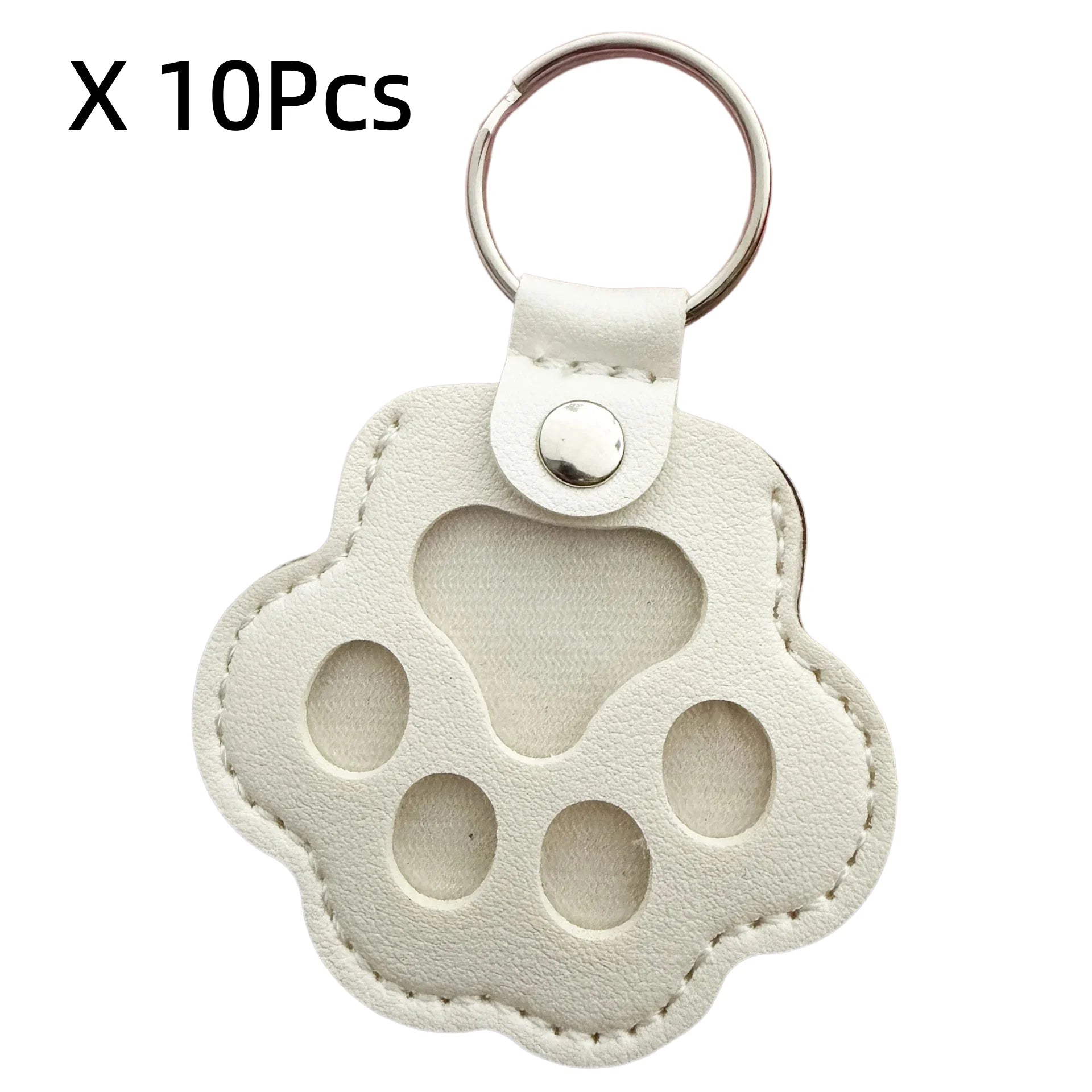 Dog Hair Collector Keychain Leather Pet Memorial Keepsake Fur Storage Pendant Charm Gift Keyring Anti Loss Pendant Accessories