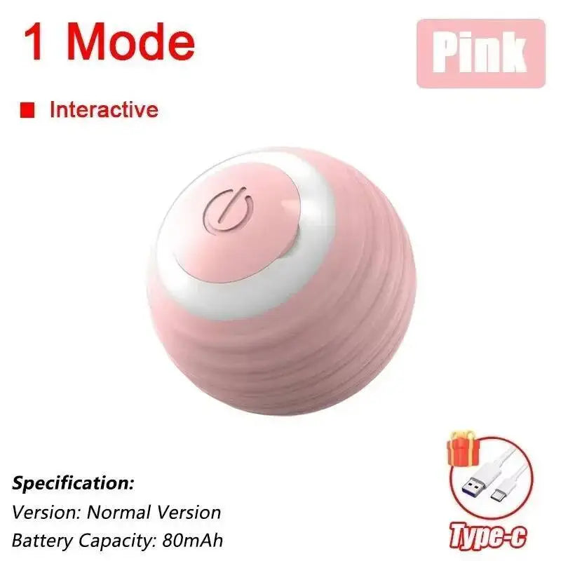 Interactive Cat Toy Ball with Bird Chirping Super Drive Cat Rolling Balls Motion Activated Sensor Pet Kittens Teaser Game Toys