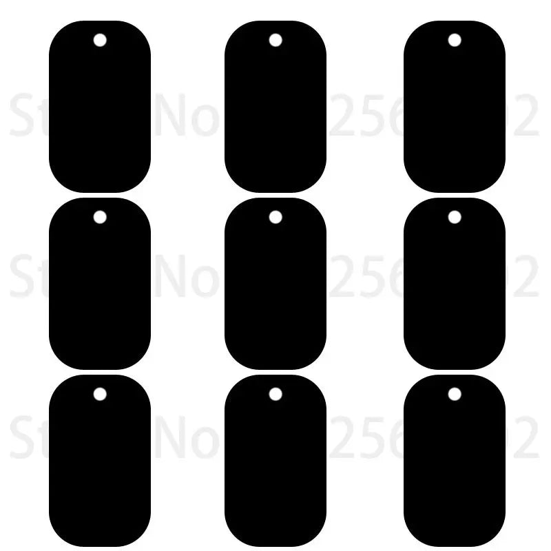 Number Tag Rectangular Aluminum Dog Plate Personalized Customized Keyring Club ID Card Anti-lost Series Keychain