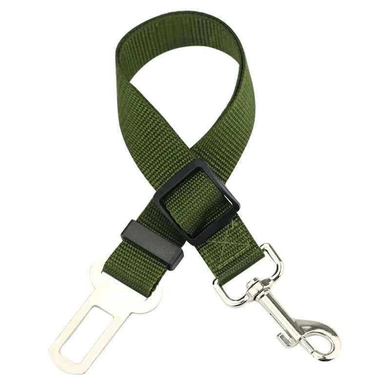 Dog Car Seat Belt Safety Protector Travel Pets Accessories Dog Leash Collar Breakaway Solid Car Harness