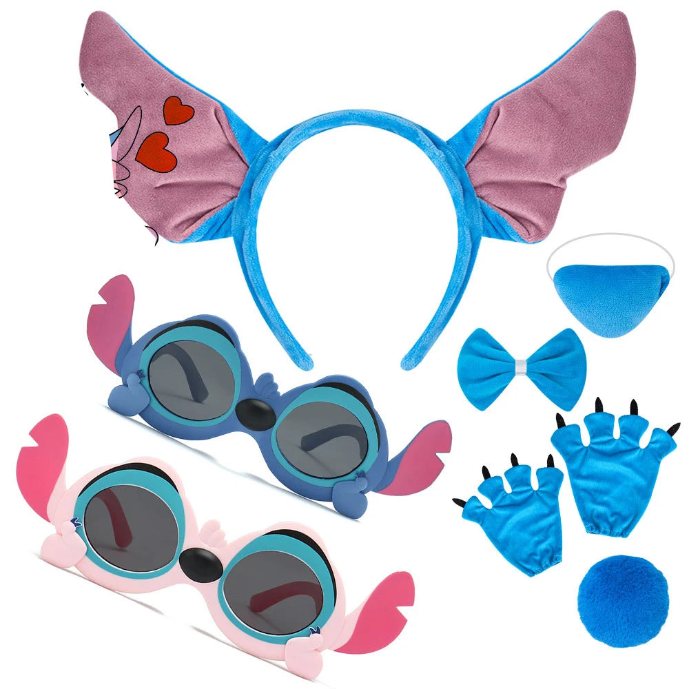 Hawaii Blue Monster Dog Costume Play Accessory Headband Bow Nose Kid Birthday Party Photography Props Experiment 626 Dress up