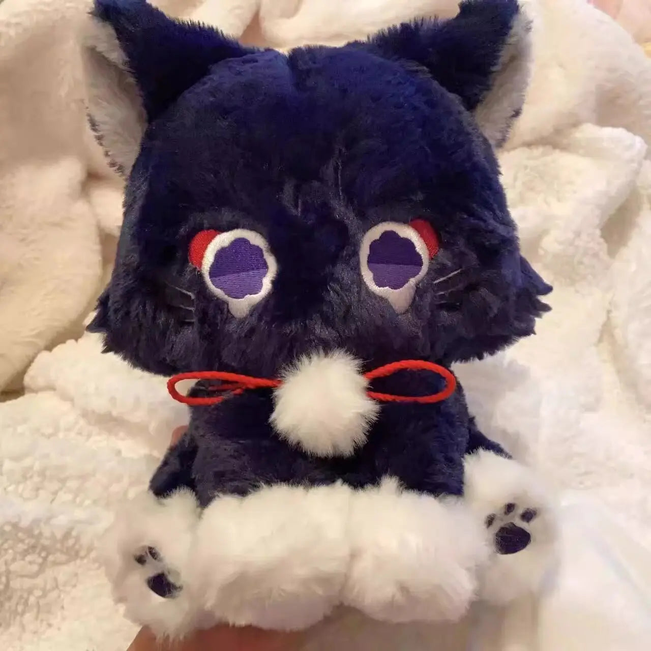 23cm Anime Scaramouche Cat Cute Plush Doll Toys Genshin Impact Wanderer Pet Cosplay Stuffed Pillow Toy Festival Gift For Fans