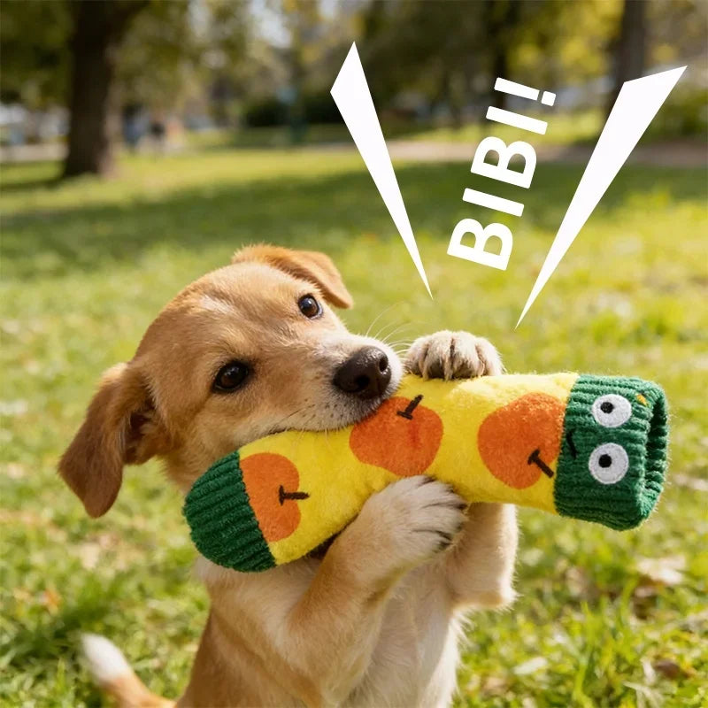 Cute Socks Plush Dog Play Toy Indestructible with Squeaker Food Hiding Pet Supplies Tooth Chew Safe Small Dog Tough Puppy Toys