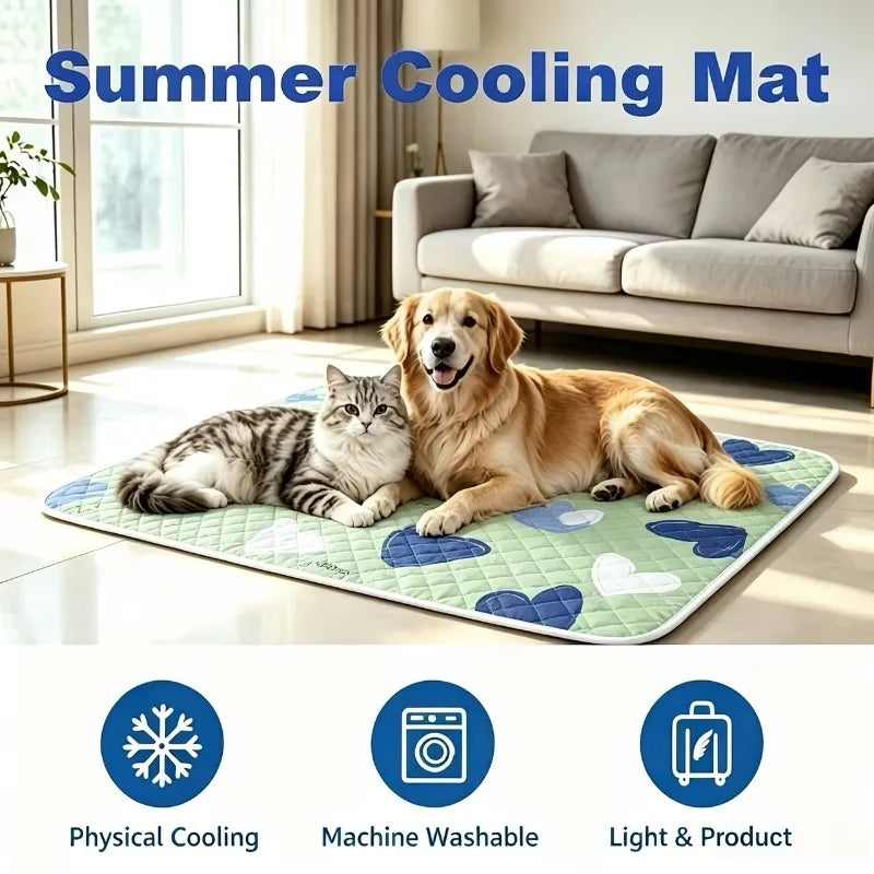 KEMORELA Ice Cool Upgrade Extra Large Cooling Dog Mat Cooling And Breathable Small Big Dogs Pad Breathable Pet Cold Bed