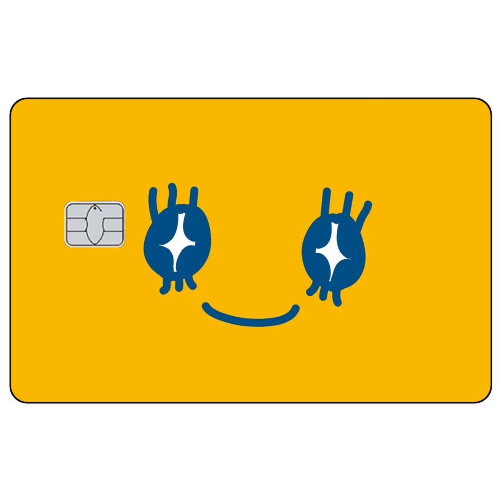 Cute Cartoon Mametchi Credit Card Skin Sticker Electronic Pet Matte Stickers for VISA Cards and Other IC Magnetic Cards Decal