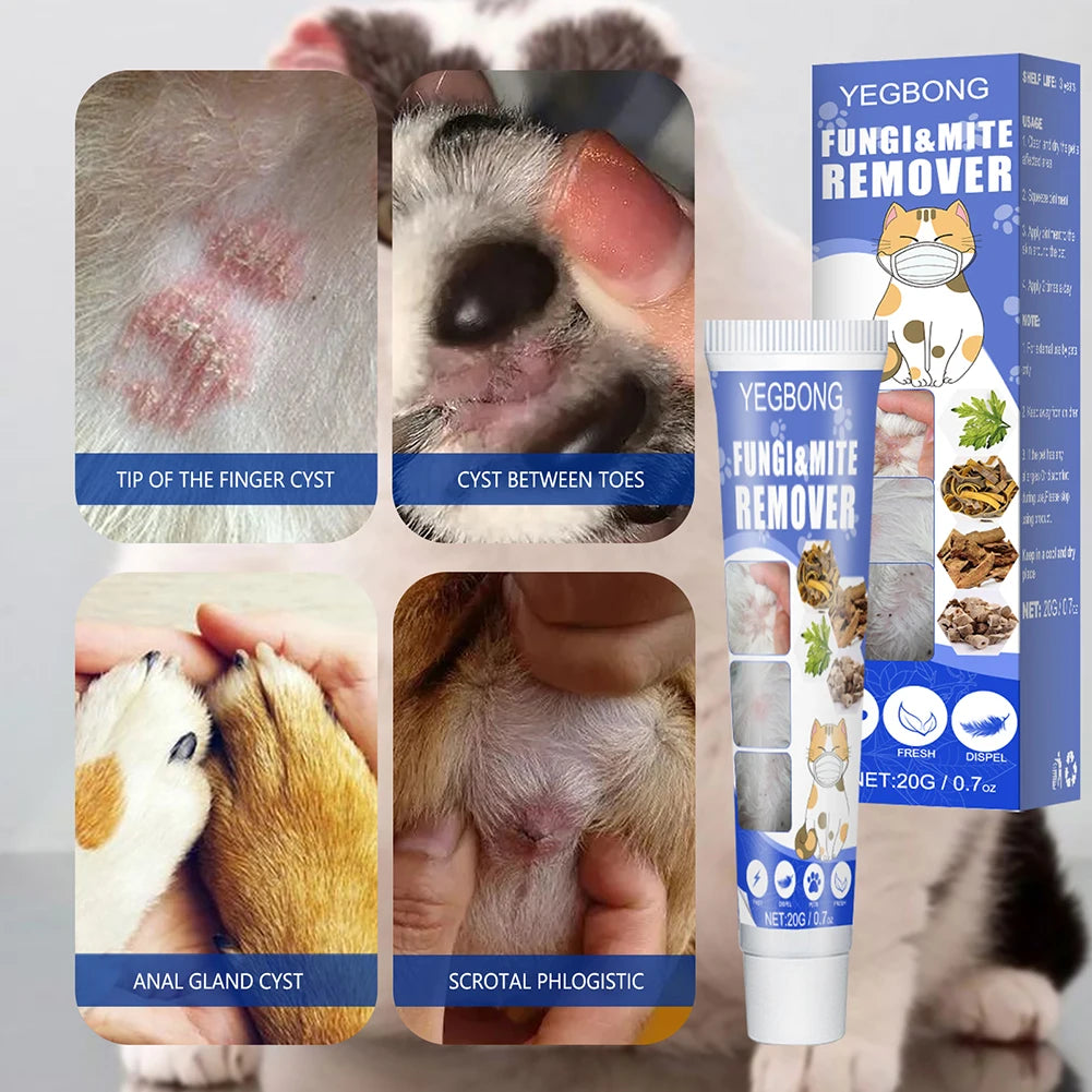 20g Anti  Killer Ointment Anti  Dog Cat Treat Deworming Ointment Relief Itching Puppy Mite Removal Cream Pet Products