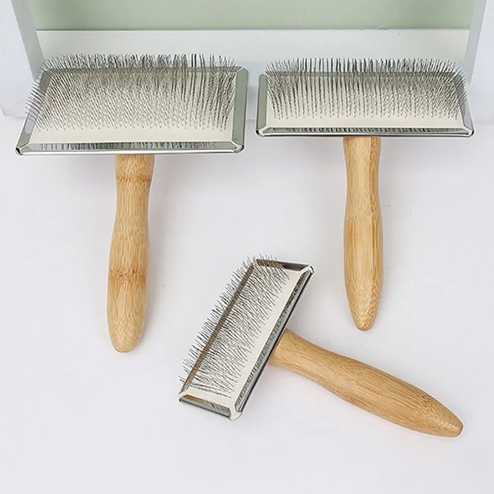Portable Metal Pet Hair Remover Comb Ergonomic Handle Pet Massage Cat Comb Durable Slicker Brush Pet Products