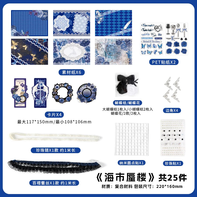 Kawaii painting Accessories Stickers Pack Tie Bag Material Package Comic Exhibition Accessories DIY Decorations Background