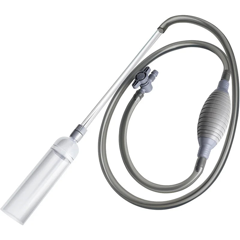 Aquarium Siphon, Manual Water Changer, Fish Tank Gravel Cleaner, Fish Waste Suction Tool