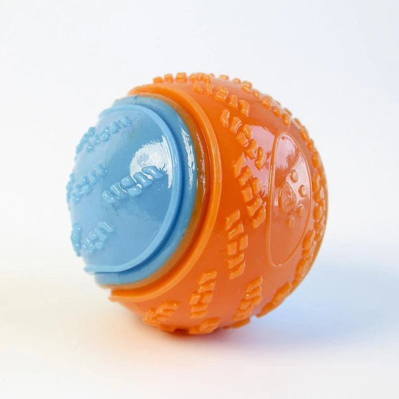Dog Chew Ball Toy Drinding Teeth Bite-resistant Silicone Ball Puppy Toy Squeaky Teeth Cleaning Training Dog Toy Supplies