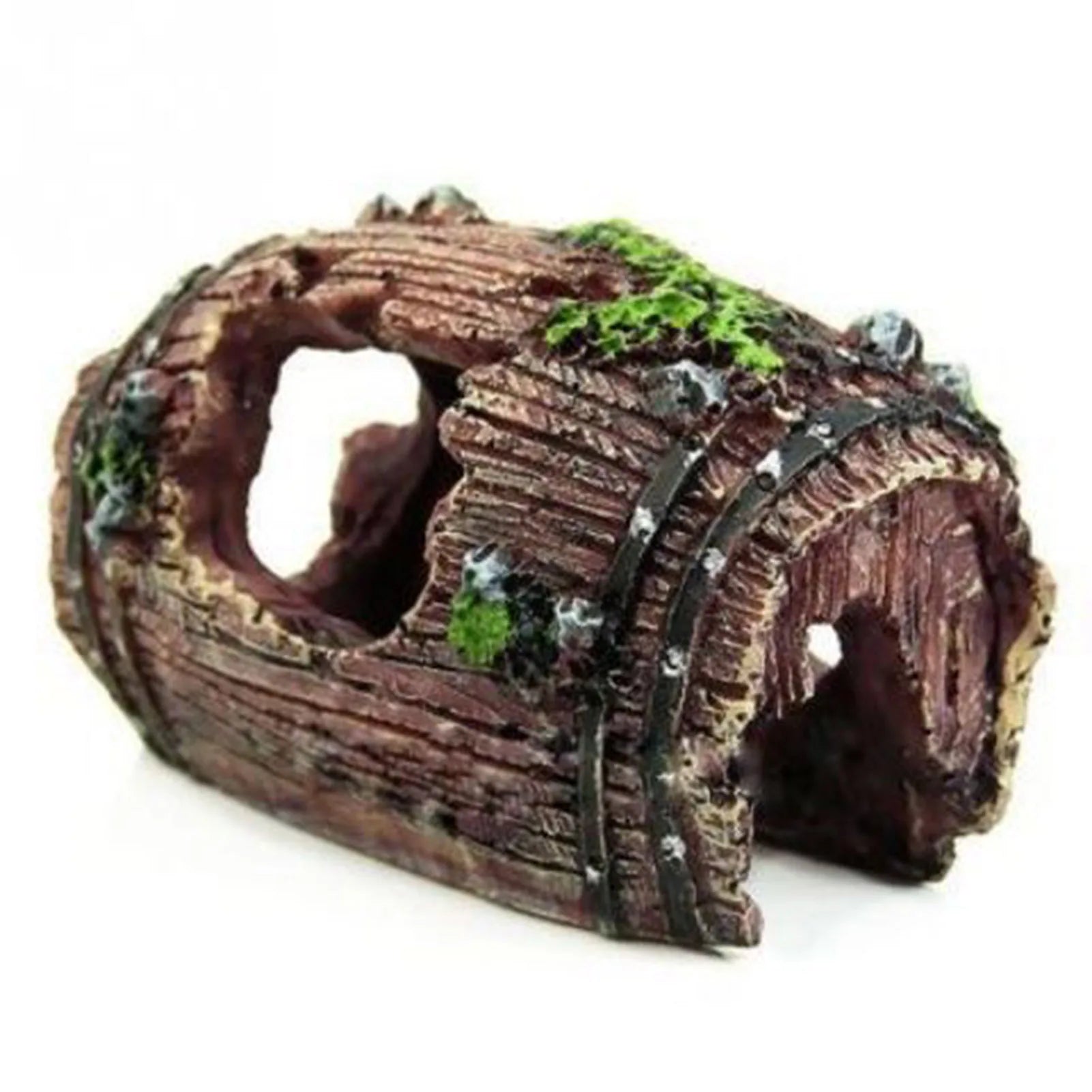 Aquarium Ornament Hollow Hole Log Tree Tunnel Cave Fish Tank Landscaping Decoration Aquatic Pet Accessories