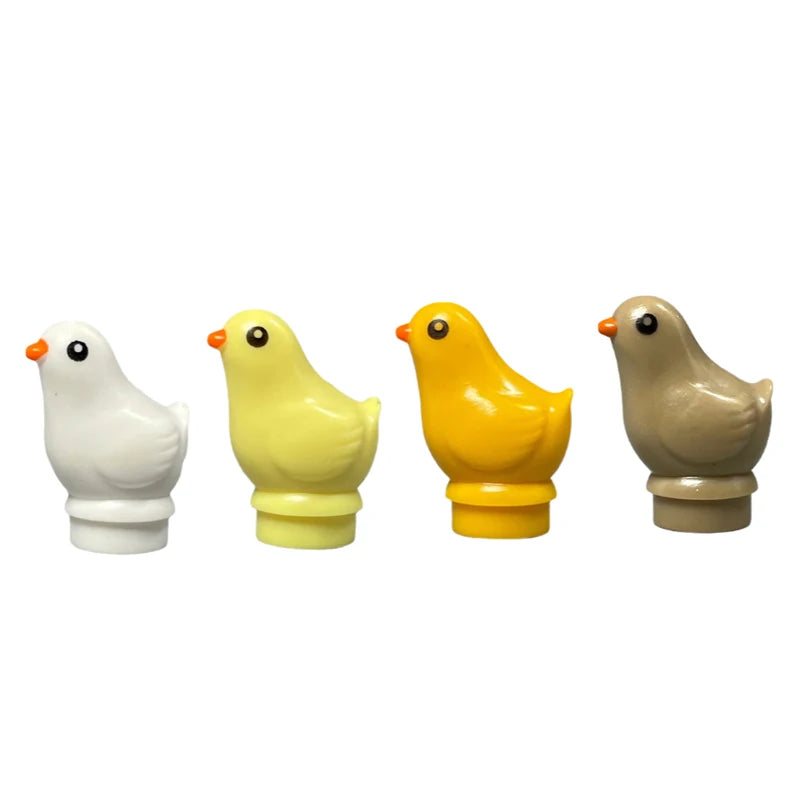 MOC Animal Scene Building Blocks Cats Dogs Sheep Pigs Chickens Eagle Parrots Dolphin Zoo Fram Accessories DIY Toys Bricks T14