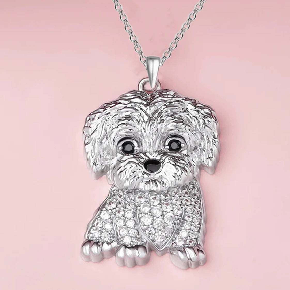 Exquisite Cute Beagle Pendant Necklace for Women Elegant Pet Puppy Jewelry Animal Accessories Memorial Gift for Dog Lovers