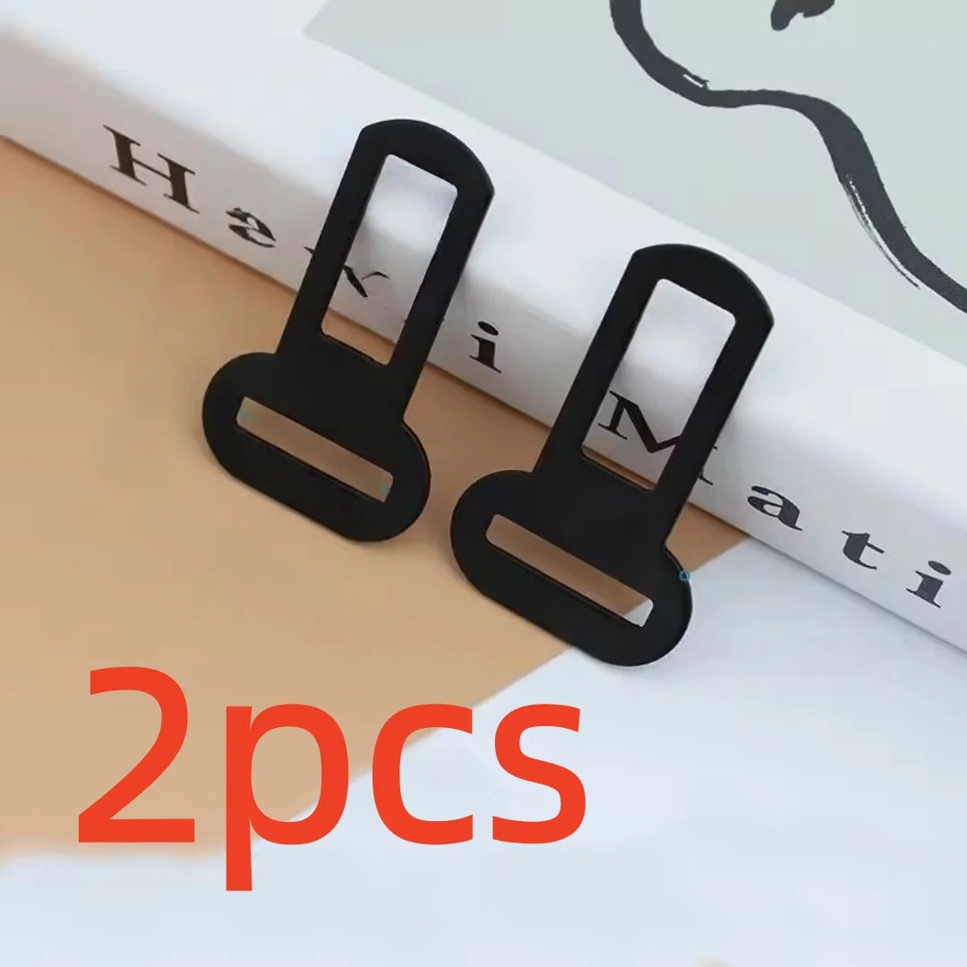 Metal Pet Seat Belt Clip Heavy Duty Rust Proof Scratch Resistant Strap Buckle Lock Used for Fixing Pet Leather Car Accessories