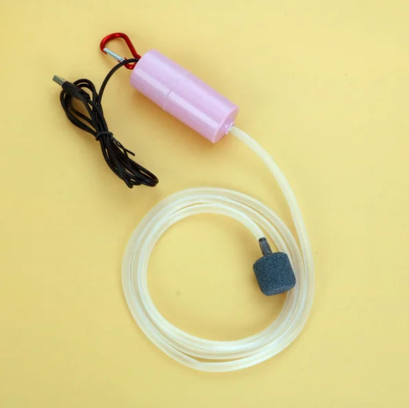 Oxygen Pump USB Portable Fish Tank Fish Aquarium Supplies Small Oxygen Pump Ultra-Quiet Fishing Aerator