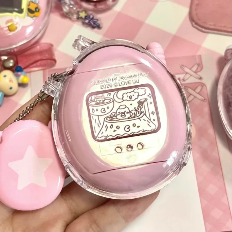 Bandai Tamagotchi Connection V3 Electronic Pet (Linked Ver.) - Elegant Bow/Blue Bubble New