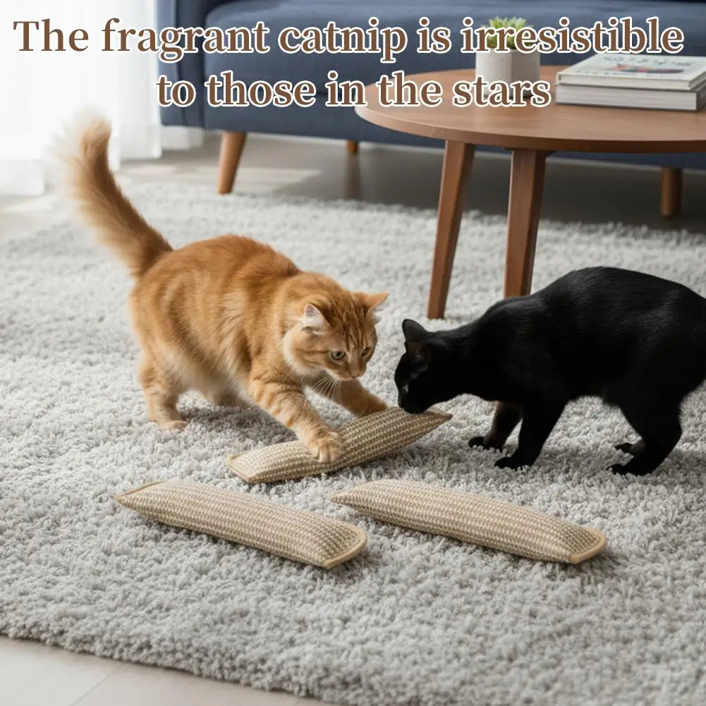 Catnip Pillow Cat Interactive Toys Indoor Kitten Scratching And Kicker Toys, Drives Bored Cats Crazy With Fun Interactive Chew