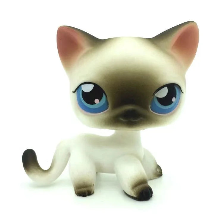 Rare Animal Pet Shop LPS Toy White Cat Original Picture Shepherd Cocker Spaniel Great Danish Kid Children Toy Gift