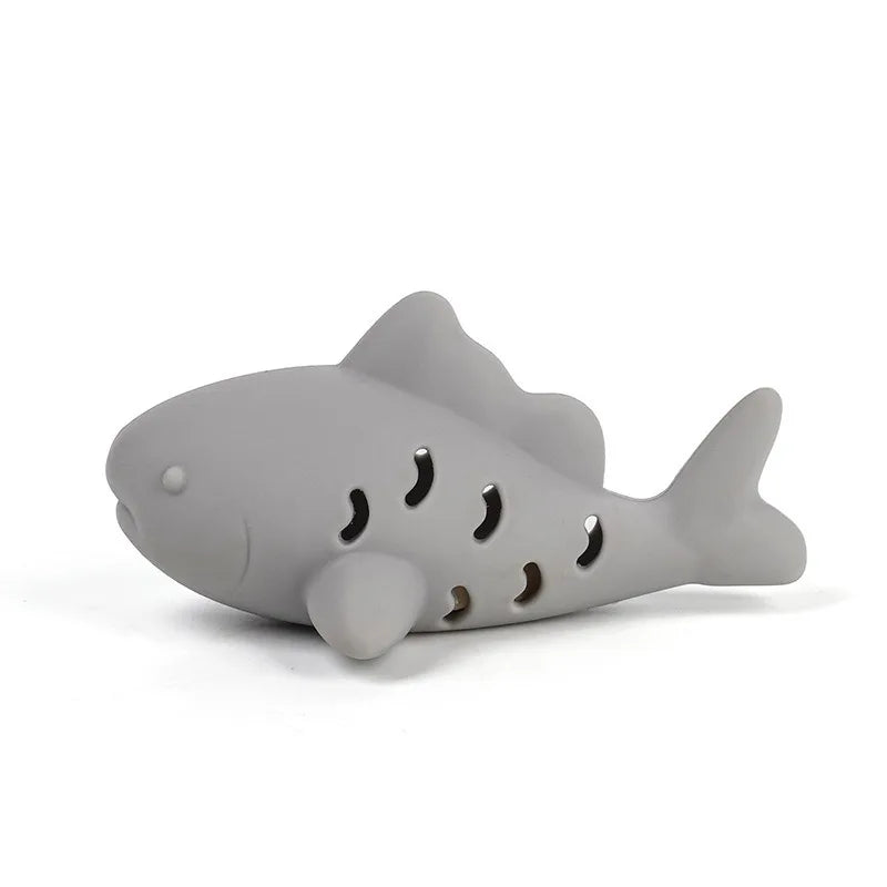 Interactive Fish Cat Toy Indoor Bite Resistant Kitten Toy Silicone Chew Cats Food Dispenser Feeder Pet Supplies