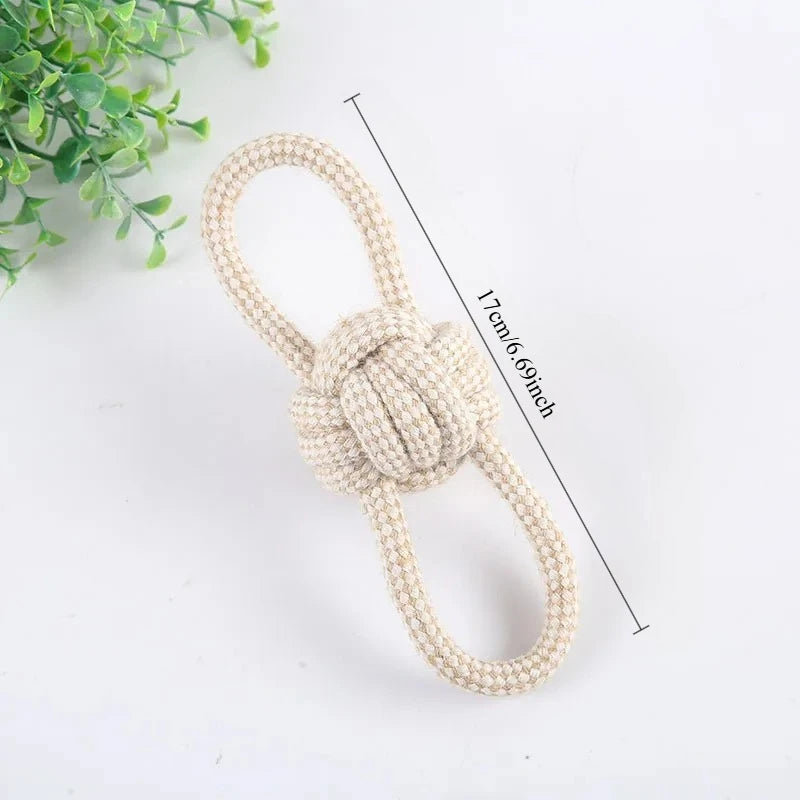 Cat Dog Knot Toy Cleaning Teeth Grinding Teeth Interest Interactive Wear Resistant Knot Toy Play Entertainment Pet Supplies
