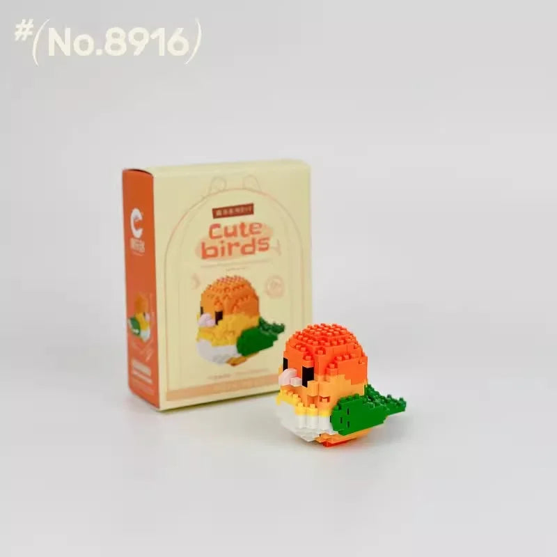 Moe Bird series building block toys assembly, table ornaments, children's educational toys, suitable for boys and girls Christma