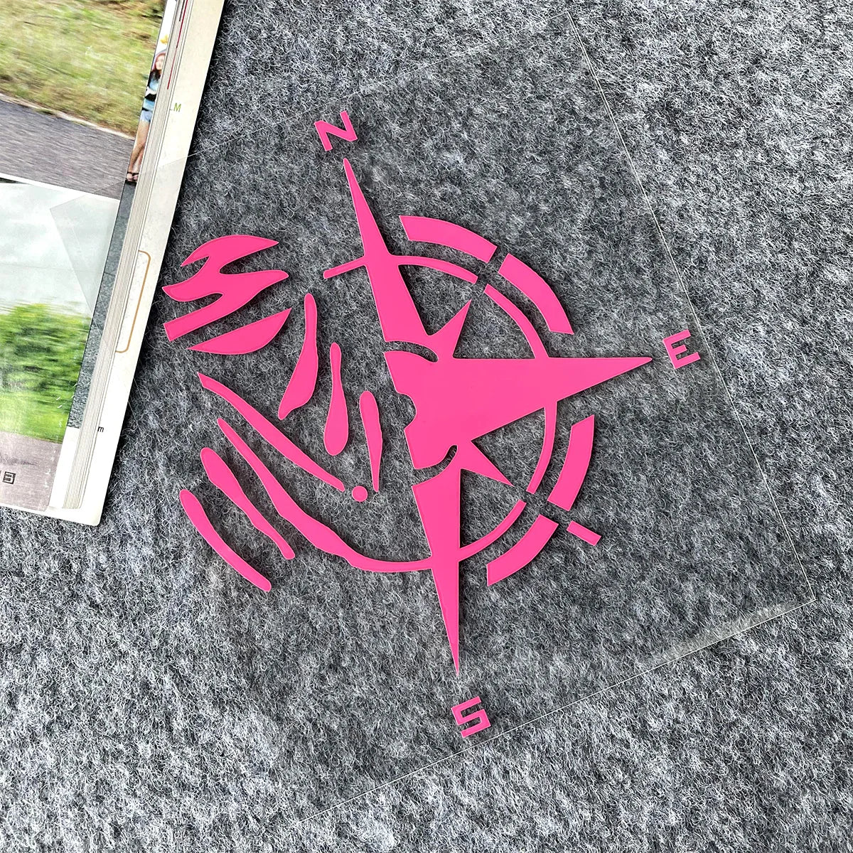 Compass Reflective Vinyl Motorbike Car Stickers Fuel Tank  Helmet Motorcycles Accessories For Voge 900 DSX Yamaha R3 Kawasaki