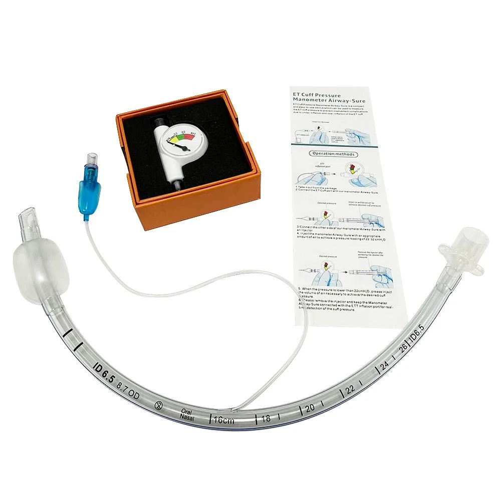 Endotracheal Intubation Balloon Pressure Gauge Saturation Detection Device Pet Animal Anesthesia Machine Accessories Clinic