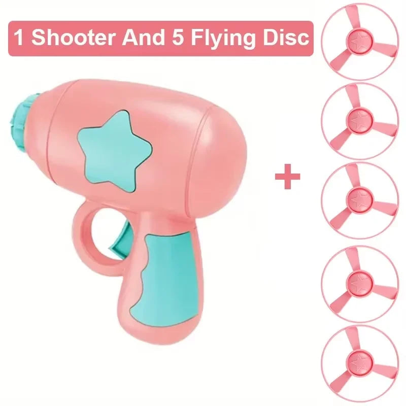 Funny Interactive Cat Toy Launcher Gun Mini Flying Disc Shooting Chaser for Kitten Training Games, Auto Eject Pet Supplies Gi