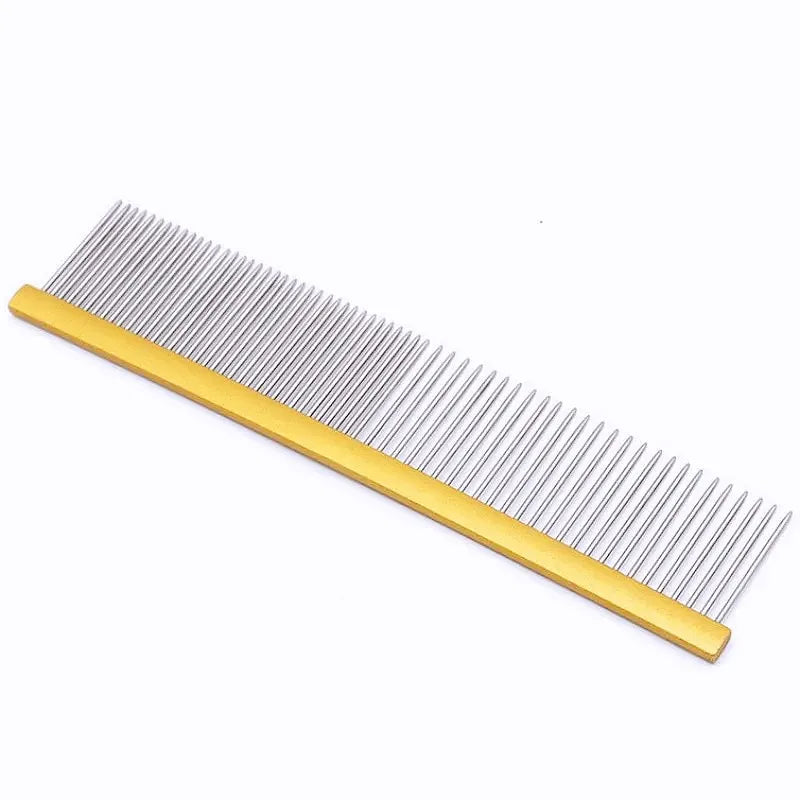 Dog Comb Stainless Steel Dog Brush Pet Grooming Massage Dogs Comb Brush Double Teeth Dogs Combs Cat Hair Remover Pet Products