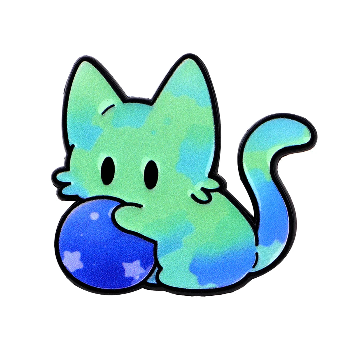 Cute Rainbow Galaxy Cat Enamel Pins Kawaii Cartoon Brooches Animal Lapel Badges Jewelry Gifts for Cat Lovers & Pride Accessories
