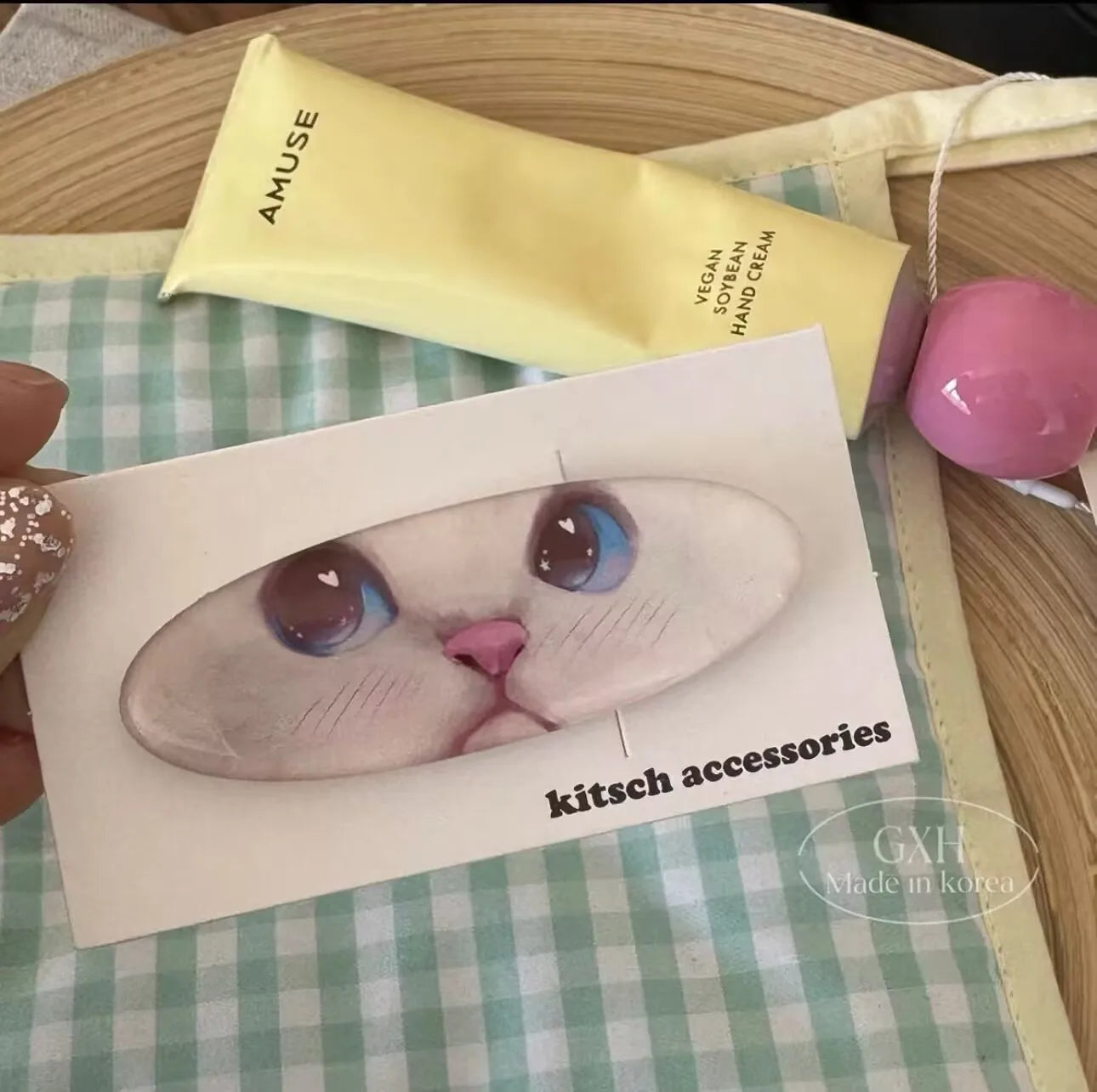 Cute little cat barrettes hair clips Same style as celebrity style broken bangs hairpin hair accessories
