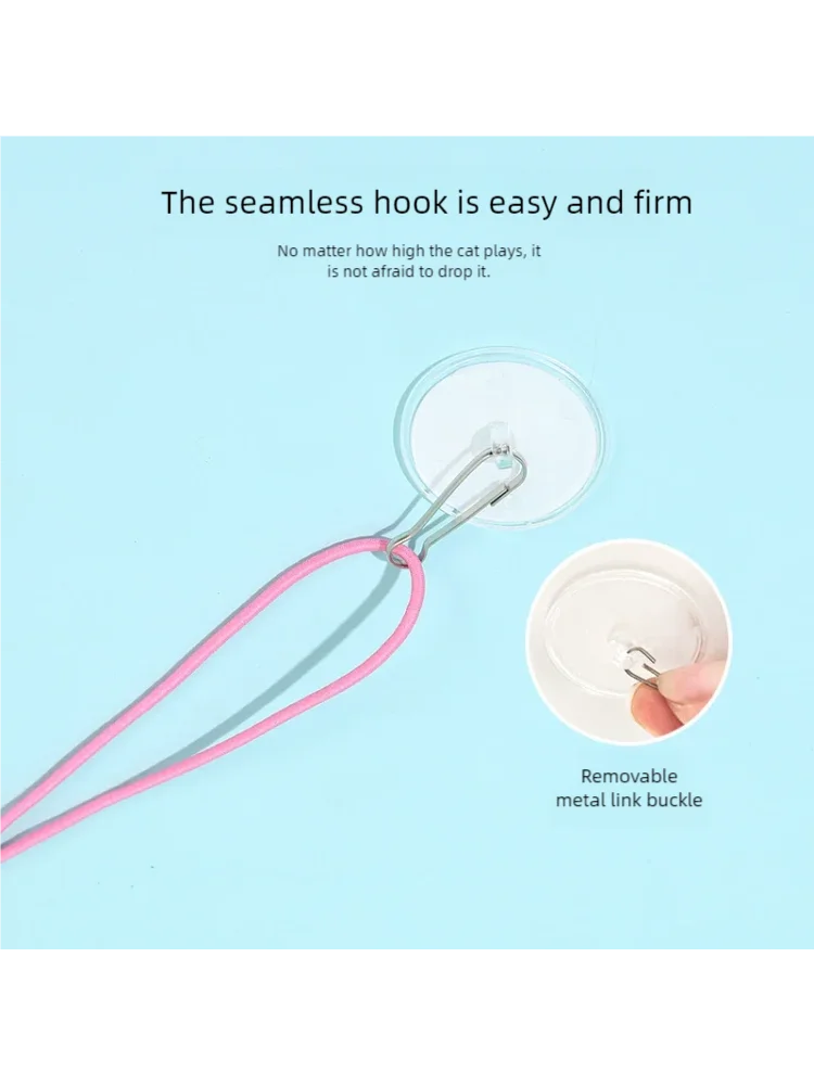Pet Cat Toys Funny Stick Kitten Self -hi Elastic Rope Dragonfly Shape Feather Bell Teasing Stick Hanging Swing Thousands