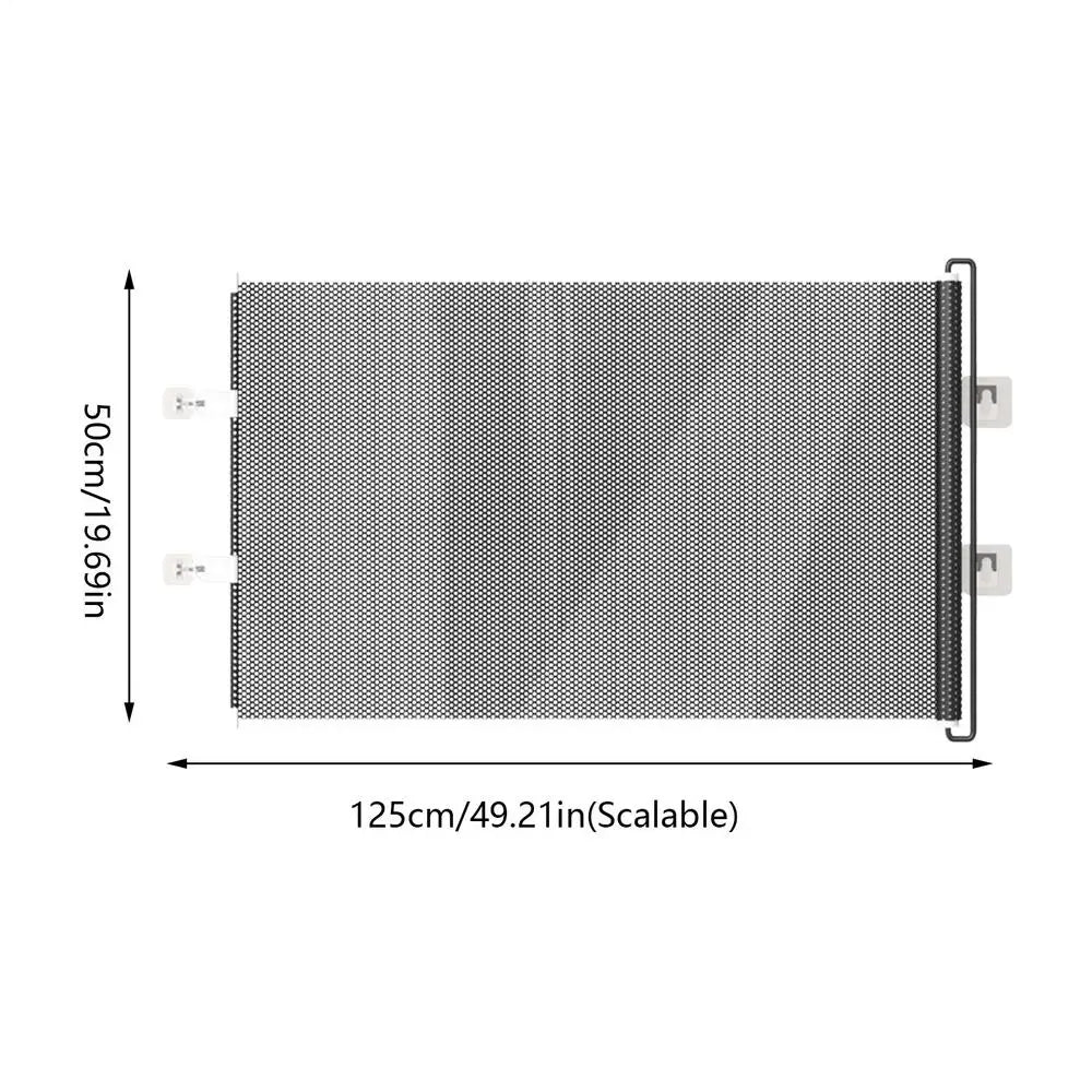Indoor Retractable Pet Safety Gate Baby Barrier Plastic Mesh Fence Stair Barrier for Dog Kitten Prevent Crawl