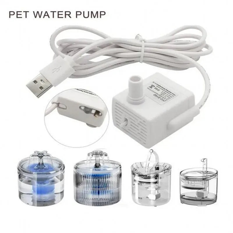Water Pump Pet Cat Water Fountain Anti-dry Burning Motor Replacement for Cat Flowers Drinking Bowl Water Dispenser Pet Products