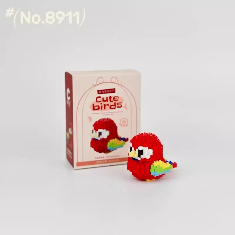 Moe Bird series building block toys assembly, table ornaments, children's educational toys, suitable for boys and girls Christma