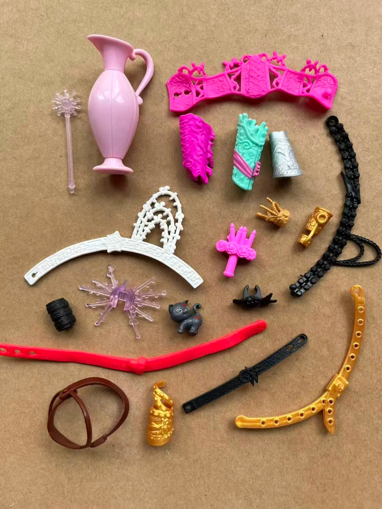 DIY Monster Doll Kit with Pet Headbands & Waistbands Cute Original Accessory Parts for Creative Personalized Crafts