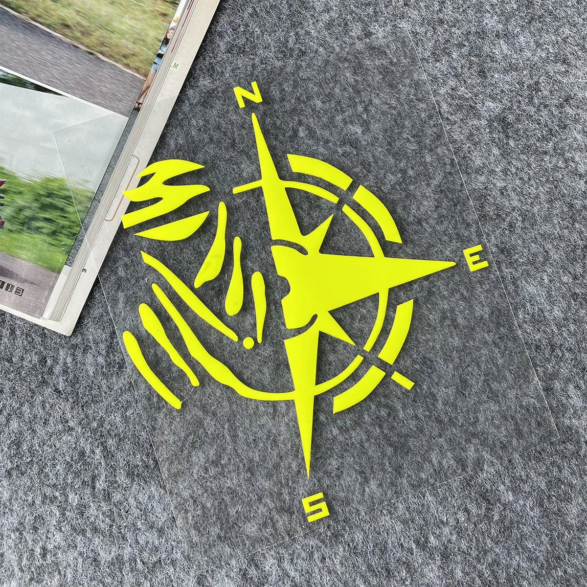 Compass Reflective Vinyl Motorbike Car Stickers Fuel Tank  Helmet Motorcycles Accessories For Voge 900 DSX Yamaha R3 Kawasaki
