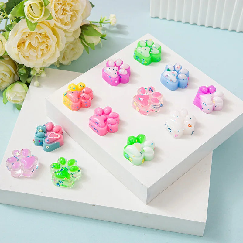 10/30/50pcs Cute Cat Claws Pinch Mini Fidget Toys Kids Birthday Party Favors Goodie Bag Pinata Fillers Christmas Easter Gifts