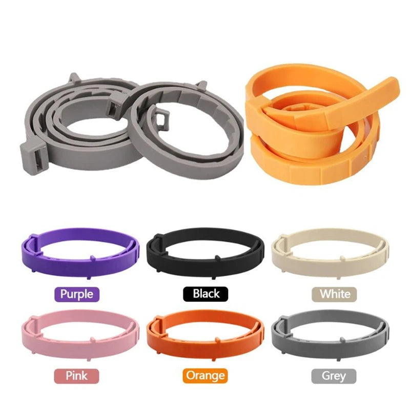 Dog Collars Puppy Dog Cats 72cm 38cm for Small Dogs Kitten Collar Adjustable Pets Items Accessories Gray Blue Balck Pink Purple