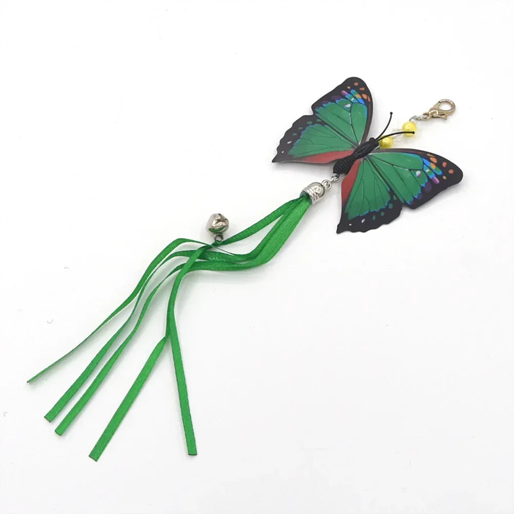 Cat Feather Toy Accessories False Birds Worm Toy with Bell Kitten Cat Toys Interactive Replacement Refill Foam Ball Training
