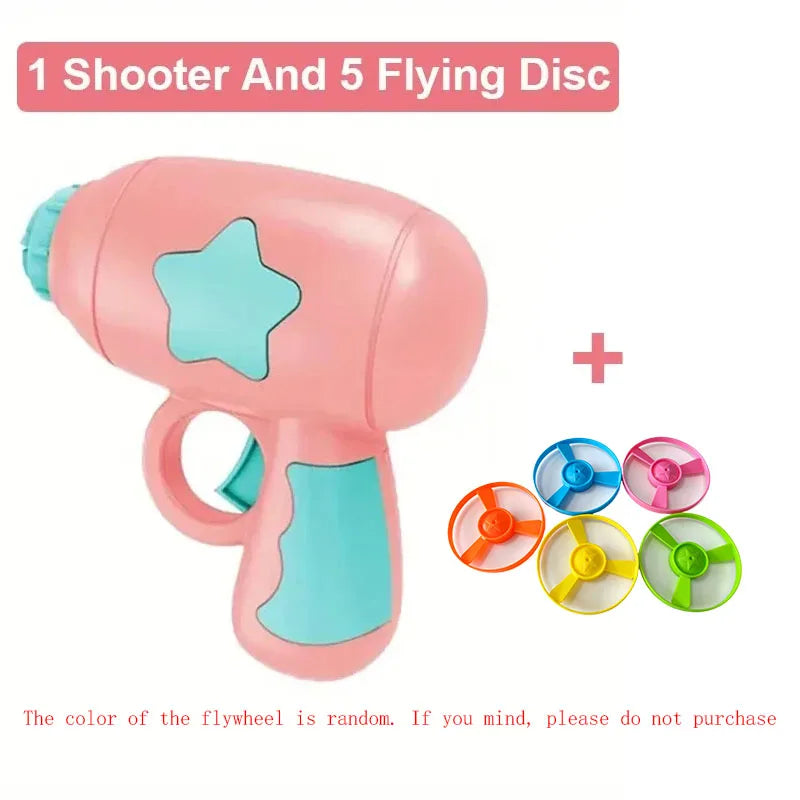 Mini Flying Disc Gun Cat Toy Interactive Launch Plaything Kitten Chasing Training Fun Pet Accessories Daily Entertainment