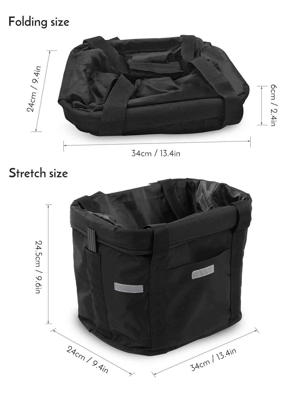 Bicycle Front Basket Removable Waterproof Bike Handlebar Basket Pet Carrier Frame Bag Bikepacking Bicycle Accessories
