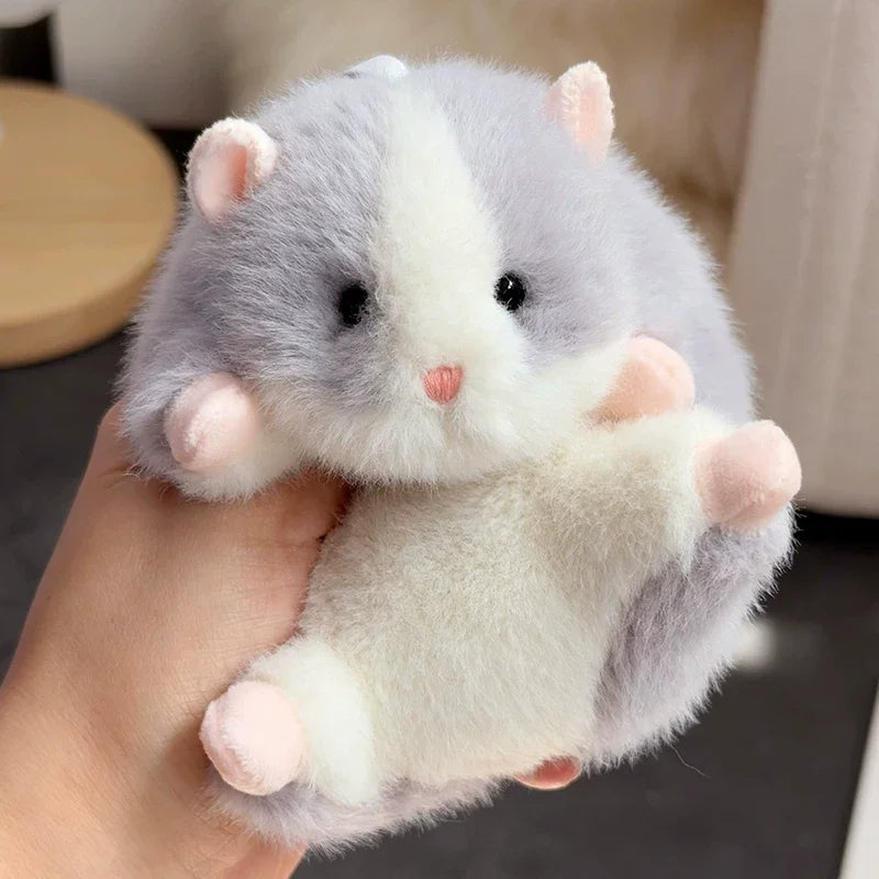 New Products In Stock Cute Golden Bear Little Hamster Plush Toy Cartoon Cute Pet Keychain Bag Pendant Style To Good Friends
