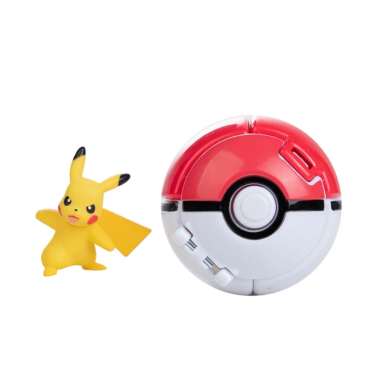 Pokemon Doll Ball Elf Pet Anime Action Doll Pikachu Charizard Mewtwo Bulbasaur Eevee Squirtle Eevee Pokeball Monster Toy Gift