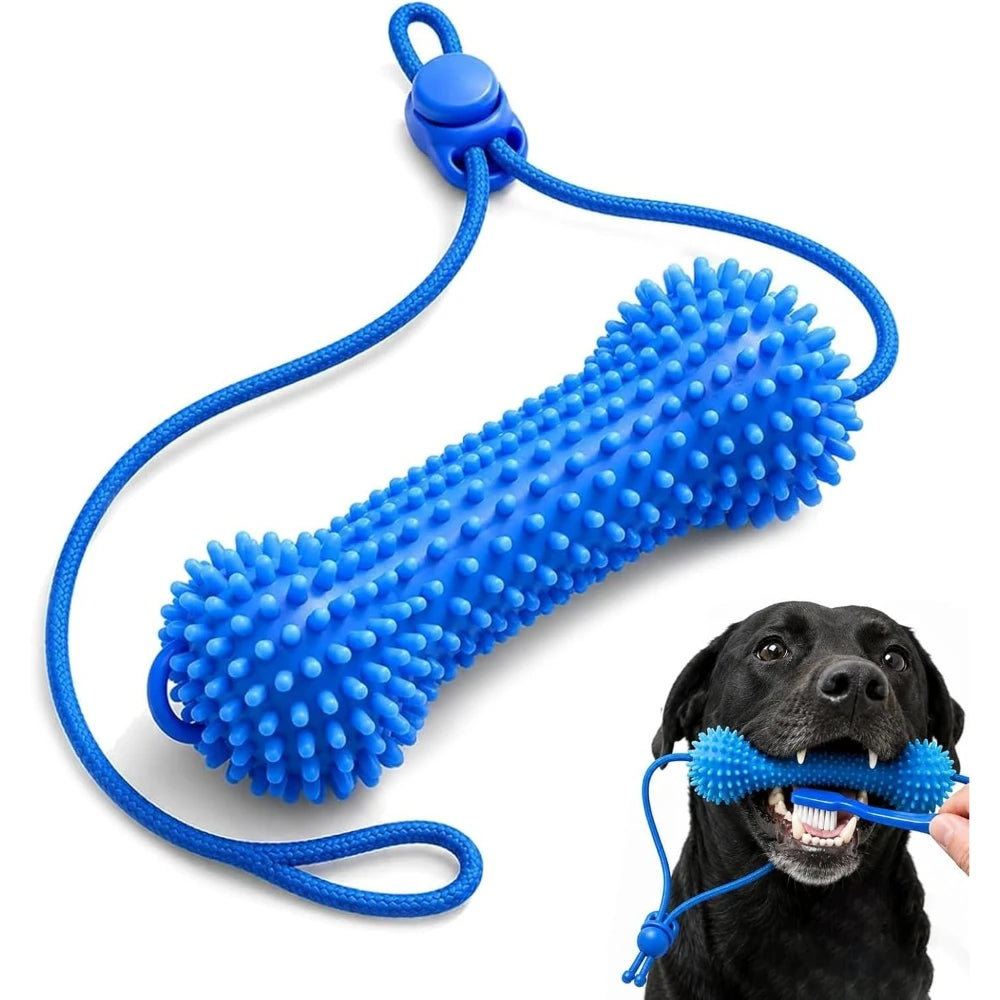 Dual Action Canine Dental Prop Dog Dental Chew Toy Helper For Easier Dog Teeth Brushing Oral Care Accessory