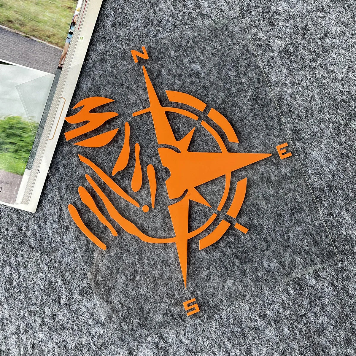Compass Reflective Vinyl Motorbike Car Stickers Fuel Tank  Helmet Motorcycles Accessories For Voge 900 DSX Yamaha R3 Kawasaki