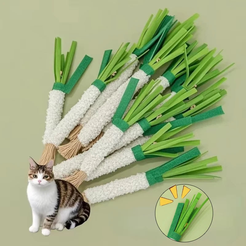 Interactive Cat Teaser Toy with Bell Teething Funny Kitten Teasering Play Stick Cat Accessories for Playtime And Teething