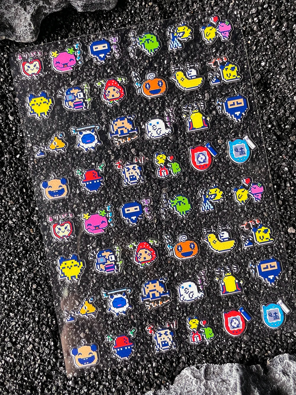 Cartoon Cute Electronic Pet DIY Handmade Scrapbook Nail Sticker Decal Decoration PVC Waterproof Stationery Box Phone Case Sticke