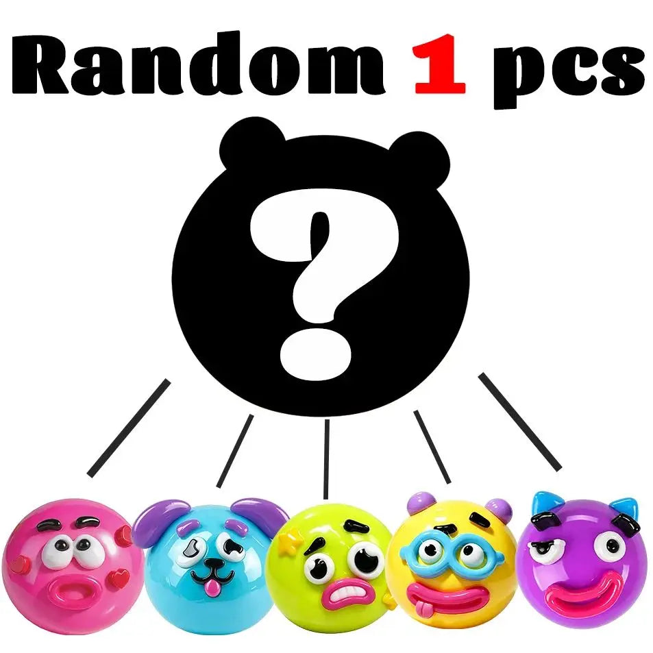 Funny Dog Expressions Squeezing Toy Soft Wet Cute Face Changing Slowly Rising Relaxing Sensory Toy Adults Ideal Home Office Gift
